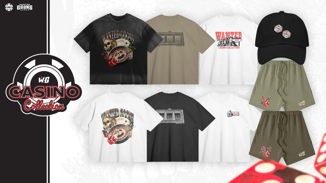 WantedGoons's tweet image. Hold up, the high rollers have arrived🎲🎰
The Casino Collection is now live! Get it while you can!👇
