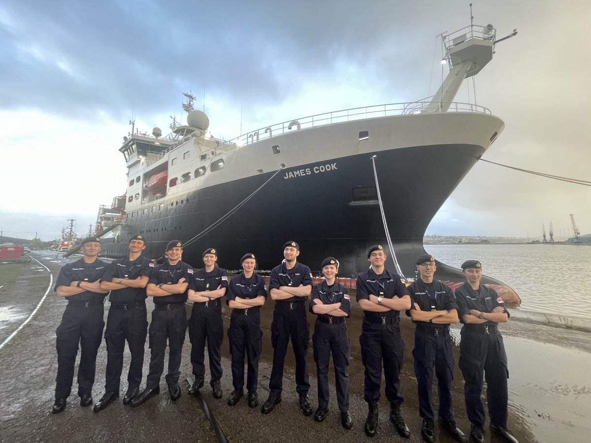 This month, OCs from URNU Wales have had opportunities to visit HMS Somerset, HMS Magpie and RRS James Cook. Thank you to <a href="/HMSSomerset/">HMS Somerset</a> <a href="/hms_magpie/">HMS Magpie</a> and <a href="/NOCnews/">National Oceanography Centre</a> for having us!