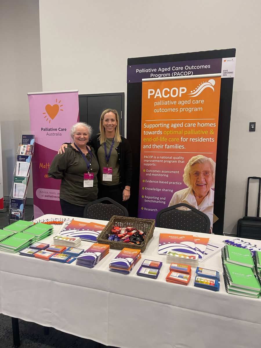 pacop_uow's tweet photo. We're at the #pcnswconference2024 #Tamworth come and say hi to our #PACOP team.
#palliativecare #AgedCare https://t.co/Kev1DYttgV