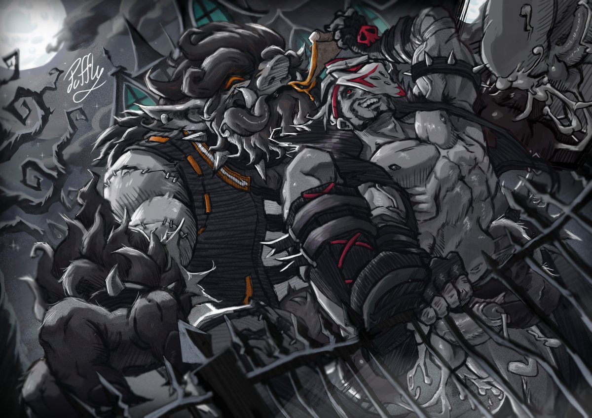 ( NSFW ) Good doggy! 🐺🍕 
Happy Halloween everybody! 🎃🍬