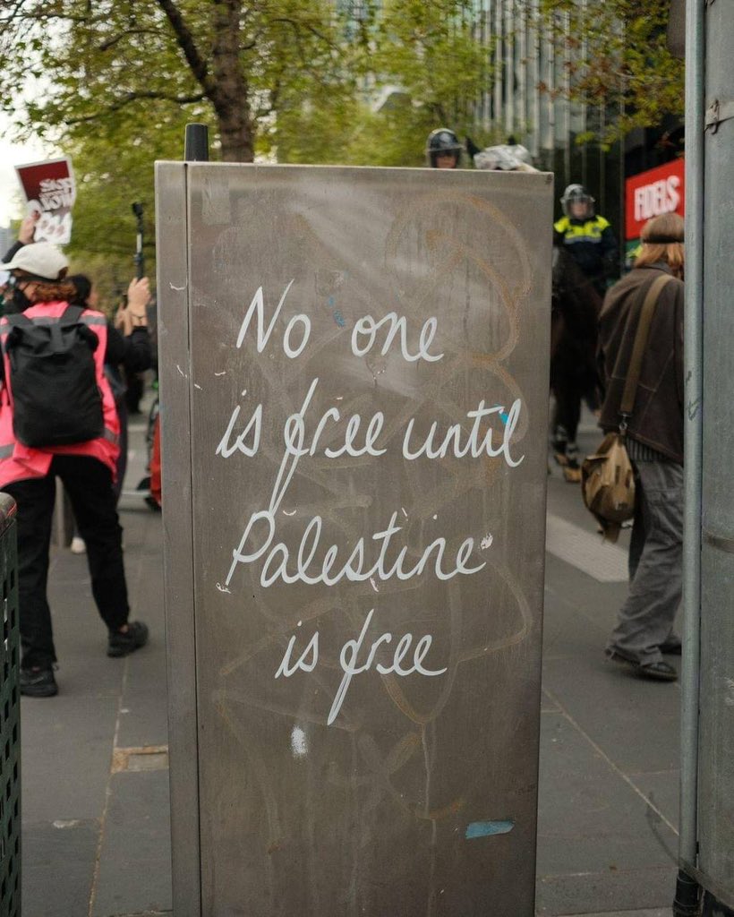 "No One is Free until #Palestine is Free" 

Melbourne, Australia 📍🇵🇸