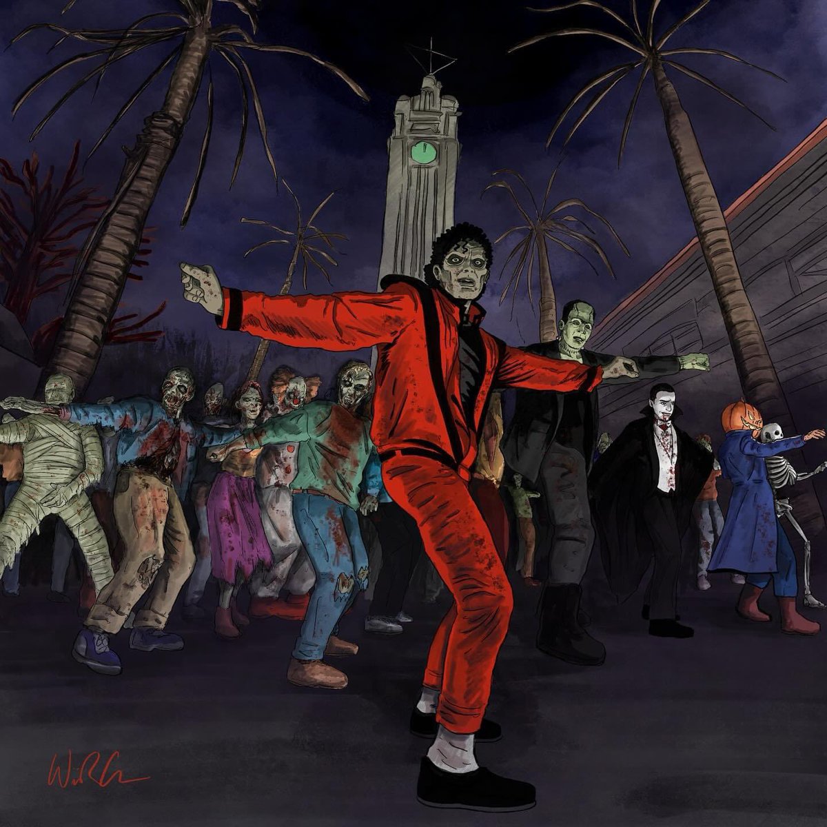 #Inktober2024 X #HartmanMonstroween2024 day 31: “Landmark” X “The Halloween Undead”

Happy HalloWee-heen everyone! Zombie Michael is leading the Monster Mash down at Aloha Tower! #Inktober and Hartman Monstroween were lots of fun to participate in! Hope you enjoyed.

#halloween
