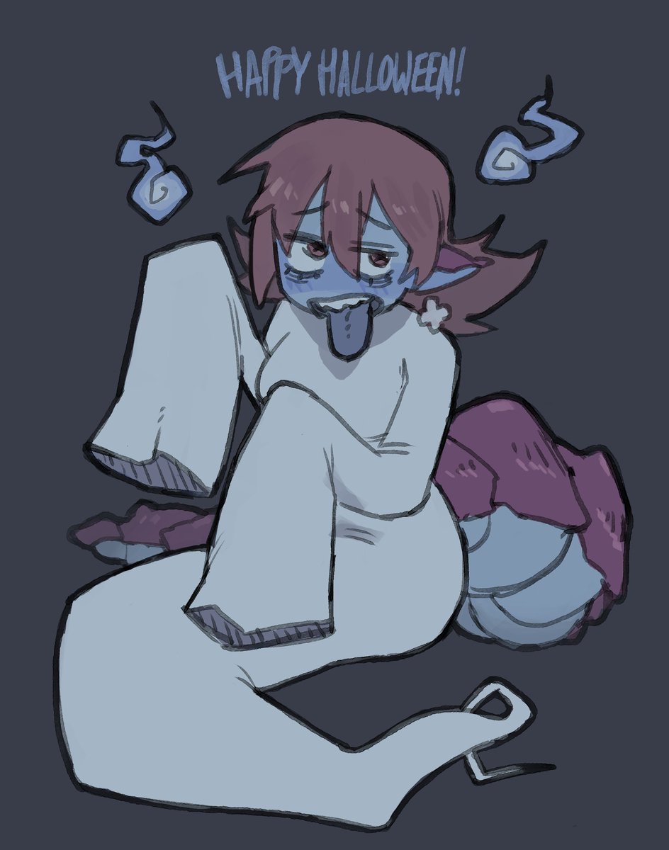 Happy Halloween!
I did it I drew the thing that I said I should draw again!