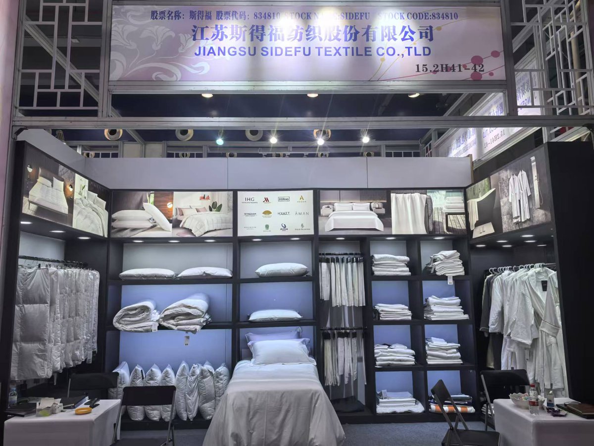 SidefuTextile's tweet photo. As a dedicated hotel linen supplier, Sidefu are thrilled to announce that the second day of the 136th Canton Fair is here, and we couldn't be more excited! 🎉🌟
Stop by our booth 15.2H41-42 today! We can't wait to see you! ❤️
#CantonFair #HotelLinenSupplier #SidefuTextile https://t.co/Scfe0LiOZ7