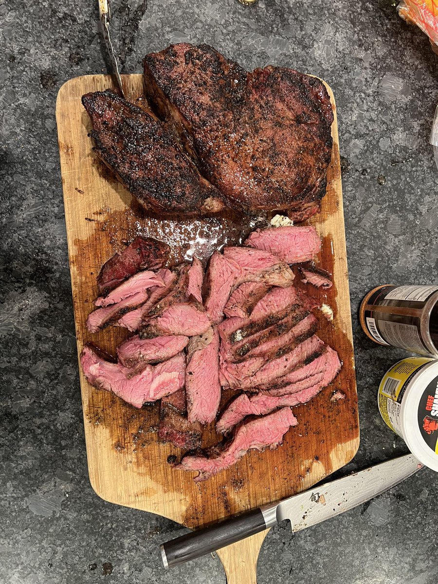 With all of the current insanity in politics, I have a much more controversial opinion. A properly cooked top sirloin beats a filet in taste any and every time.