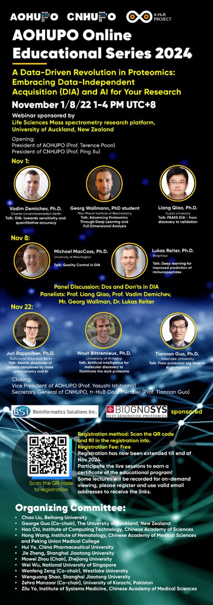 Mowei Zhou (@moweiz) on Twitter photo Full program is set for AOHUPO OES on DIA and AI in proteomics! Registration extended till end of Nov. Some talks will be recorded for on-demand viewing. First session will start today! #TeamMassSpec <a href="/aohupo2001/">aohupo2001</a> <a href="/bittremieux/">Wout Bittremieux (@wout@sigmoid.social)</a> @PEAKSProteomics <a href="/biognosys/">Biognosys</a> Full program is set for AOHUPO OES on DIA and AI in proteomics! Registration extended till end of Nov. Some talks will be recorded for on-demand viewing. First session will start today! #TeamMassSpec <a href="/aohupo2001/">aohupo2001</a> <a href="/bittremieux/">Wout Bittremieux (@wout@sigmoid.social)</a> @PEAKSProteomics <a href="/biognosys/">Biognosys</a>