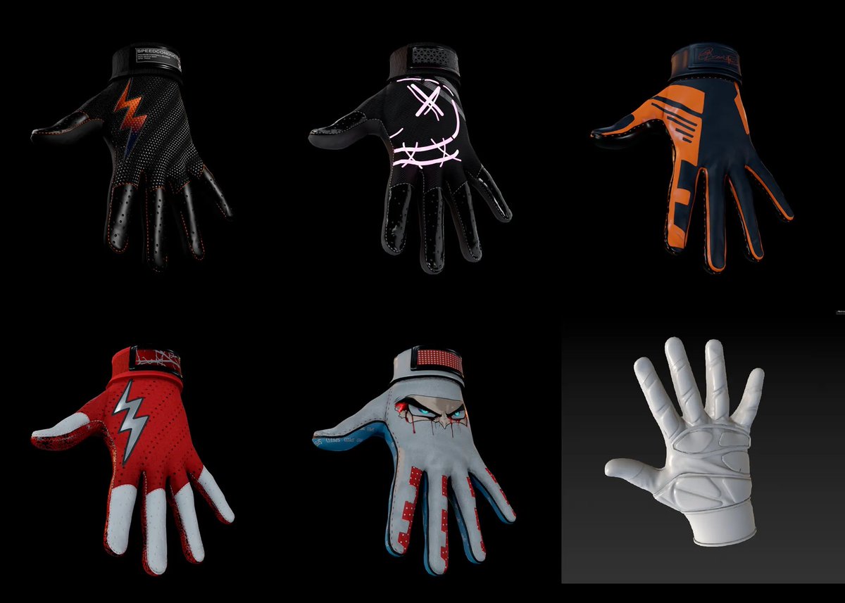 DraftFeverBowl's tweet photo. Some really cool gloves coming to Draft Fever Bowl #indie #dev #football #steam #pcgamer #unity https://t.co/y2RsT2Ht6h