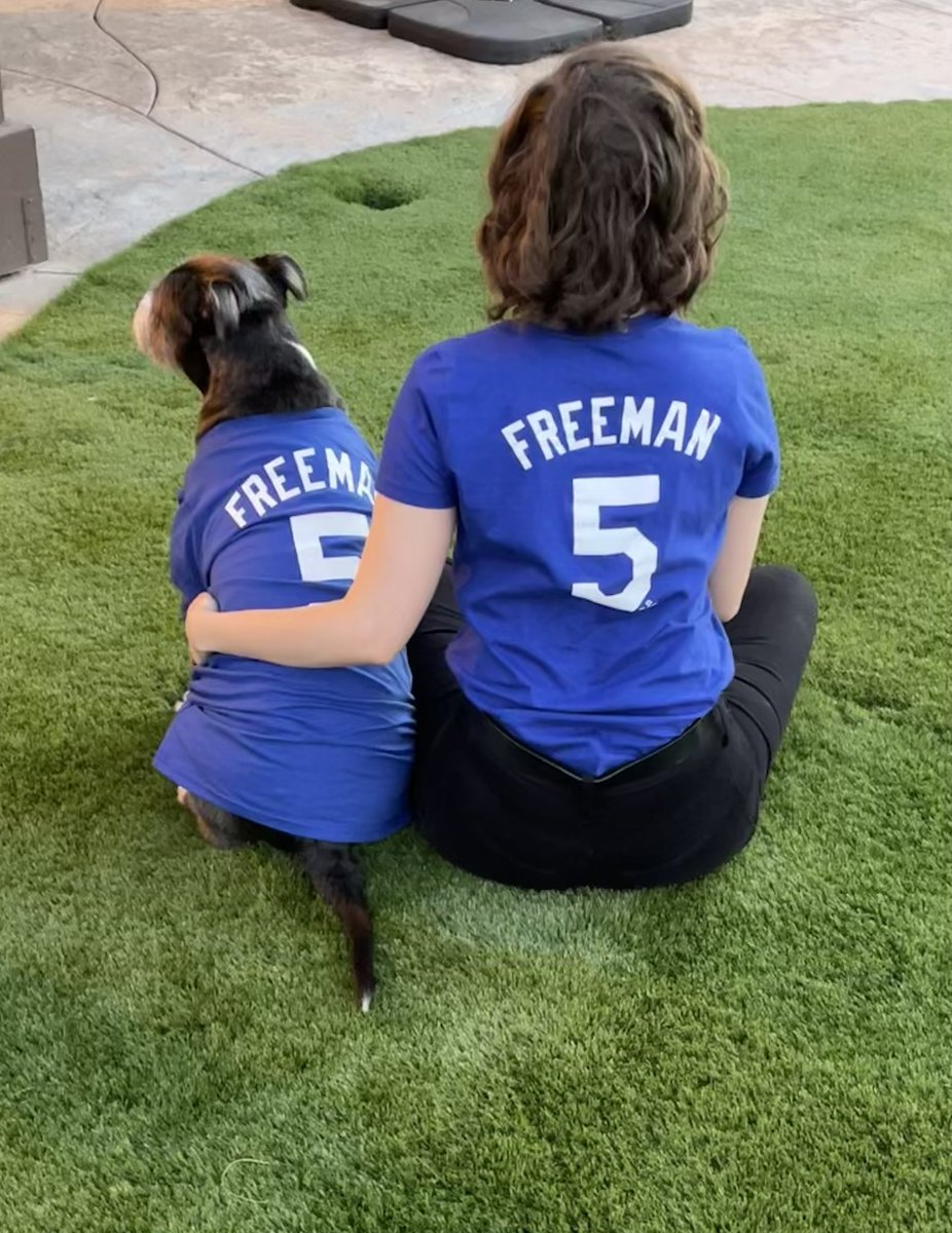 Huxley's celebrating his favorite holiday dressed as his favorite baseball player <a href="/FreddieFreeman5/">Freddie Freeman</a> from the <a href="/Dodgers/">Los Angeles Dodgers</a> 

Happy Halloween from the Molinas