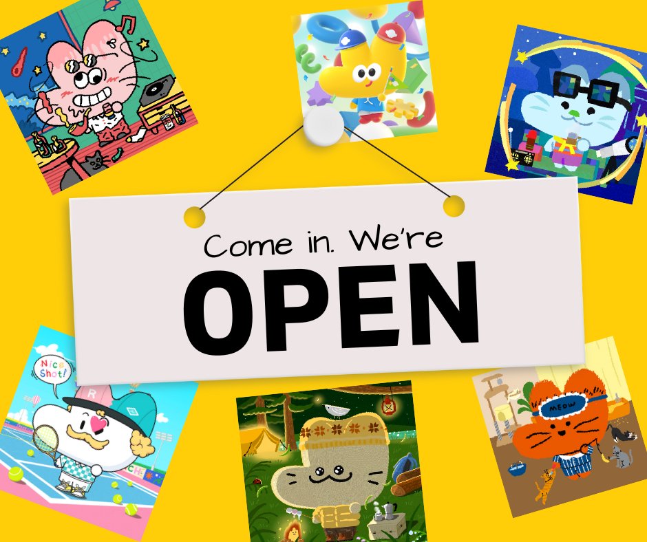 [OPEN🎊] 로드투리치 X Artist 콜라보 첫번째 기획전 

6명의 매력적인 작가님과 함께한
첫 번째 컬렉션이 공개되었습니다.
bit.ly/R2R_Artist_1

오늘부터 매일 작가별로 1종씩 오픈되는
한정판 TEM을 바로 받아보세요!  

컬렉션을 모을때마다 보너스 혜택이 있는건 안비밀..🩵

artist 템 입힌