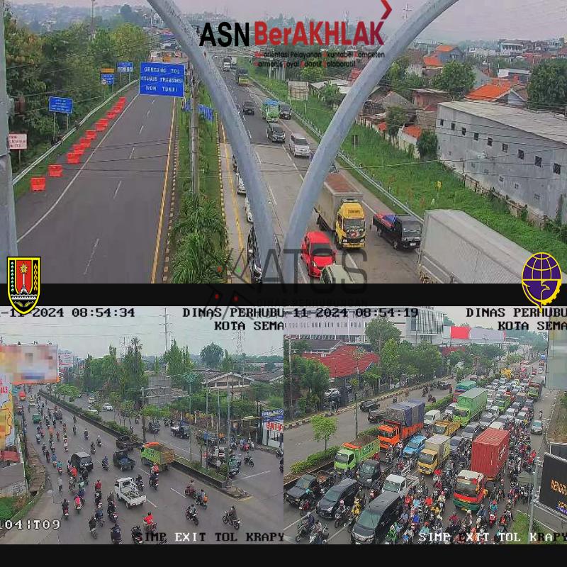 08.54 WIB ,  pantauan simp Exit Tol Krapyak pagi ini terpantau ramai lancar, selalu  berhati hati dalam berkendara, selalu patuhi rambu rambu lalulintas:)

#lalinSMG
@mbakitasmg
@dishubkotasmg

#lalinsmg
#atcskotasmg
#Semarang
#pemerintahkotasemarang
#pemkotsemarang