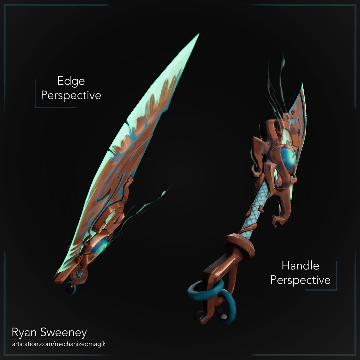 Posting some of the images from my Soul Blade model (based off concept by Alexandre Coadou)

#gameart #stylized #propmodel #UnrealEngine #lowpoly #handpainted #ArtistOnX