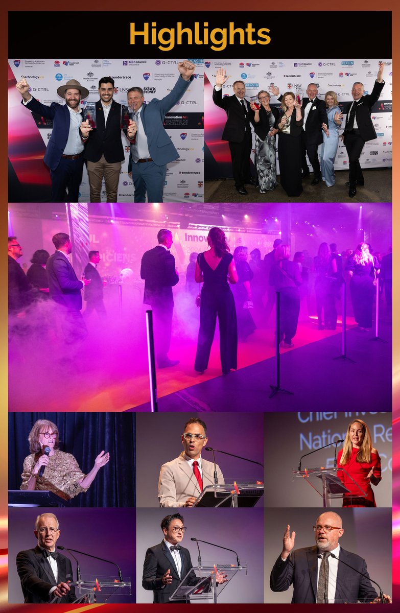 Innov_Aus's tweet image. We’re honoured to announce the winners of the InnovationAus Awards for Excellence, spotlighting the tech trailblazers and innovators transforming #AustraliaInnovation.

View our incredible winners here: bit.ly/4fKE0nh

#IAAwards24 #AustralianTech #FutureOfIndustry