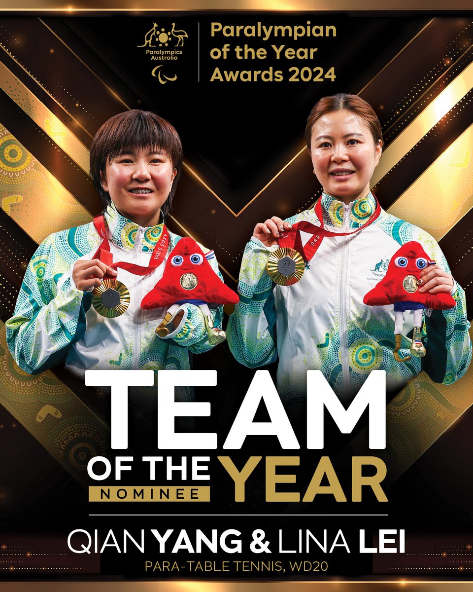 Presenting our NOMINEES for Team of the Year: Para-Swimming 4x100m Mixed Medley Relay, Para-Rowing PR3 Mixed Double Sculls, the Steelers Wheelchair Rugby Team, and Para-Table Tennis WD20 Doubles! ✨

Who will take home the award? We can't wait to reveal on the night.