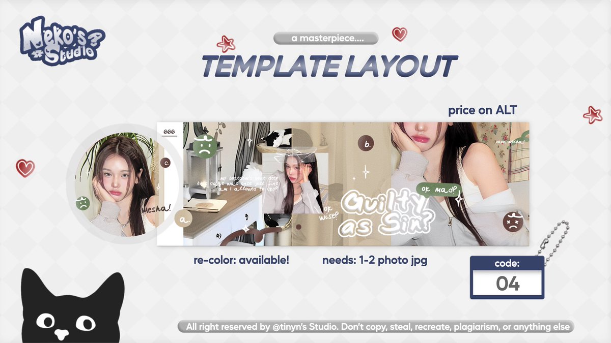 help RT? thankyou

Holaa! Mesha ada template layout seperti dibawah. Yang bisa ditake sekarang, price tertera di ALT. 

ⓘ no maksimal take, boleh take berapapun ia ⊹

#zonauang #zonaba