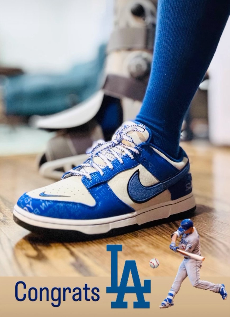 ja66ed's tweet photo. Congrats #LADodgers #WorldSeries #NikeDunkLow #JackieRobinson #Nike #SNKRS https://t.co/4uQ4fnNrt4
