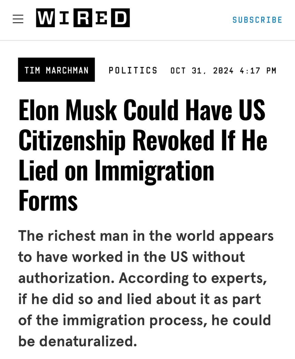 WholeMarsBlog's tweet image. The media now wants to “revoke” Elon Musk’s citizenship