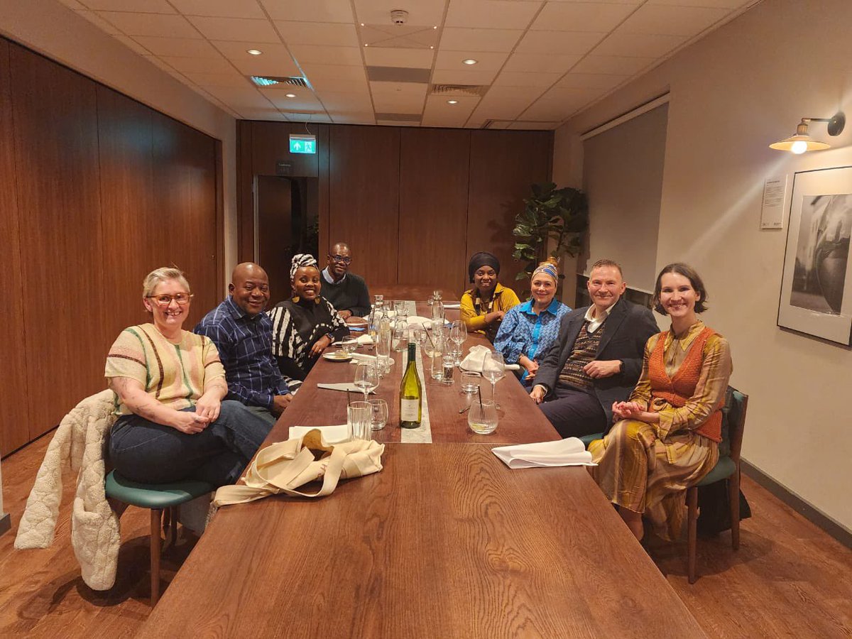 Post-summit dinner with brilliant minds—amazing food, lovely conversations from west Africa to Southern Africa! #AfricanSummit #Community.