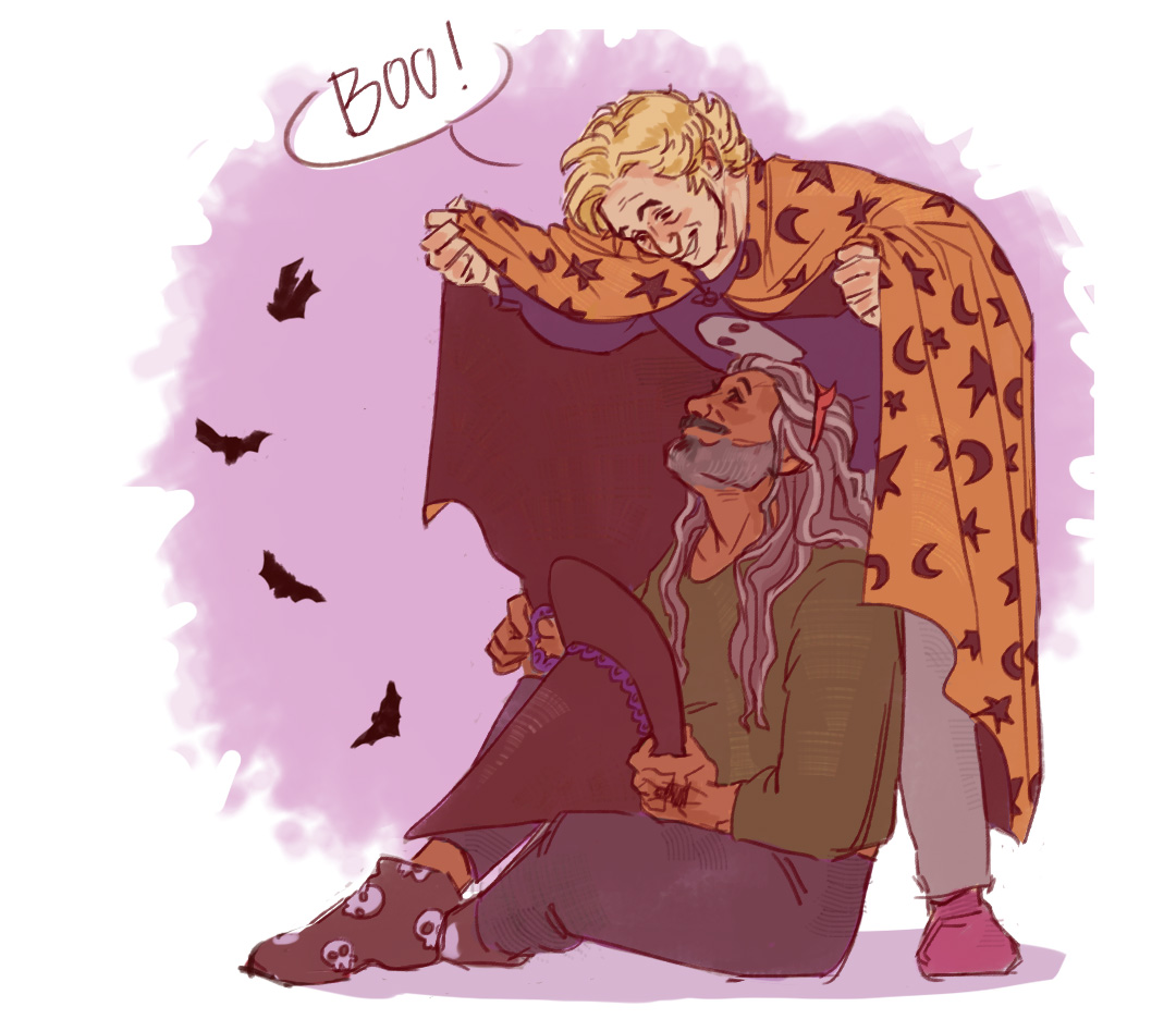 HAPPY HALLOWEEN It's officially the best day!!
 I offer a doodle to celebrate 🎃🧙‍♀️

#OFMDfanart #OFMDfanart