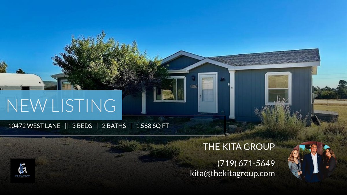 Thekitagroup's tweet photo. 📍 New Listing 📍 Take a look at this fantastic new property that just hit the market located at 10472 West Lane in Rye. Reach out here or at (719) 671-5649 for more information https://t.co/edF4sq0JXy https://t.co/0zoC9bIB9f