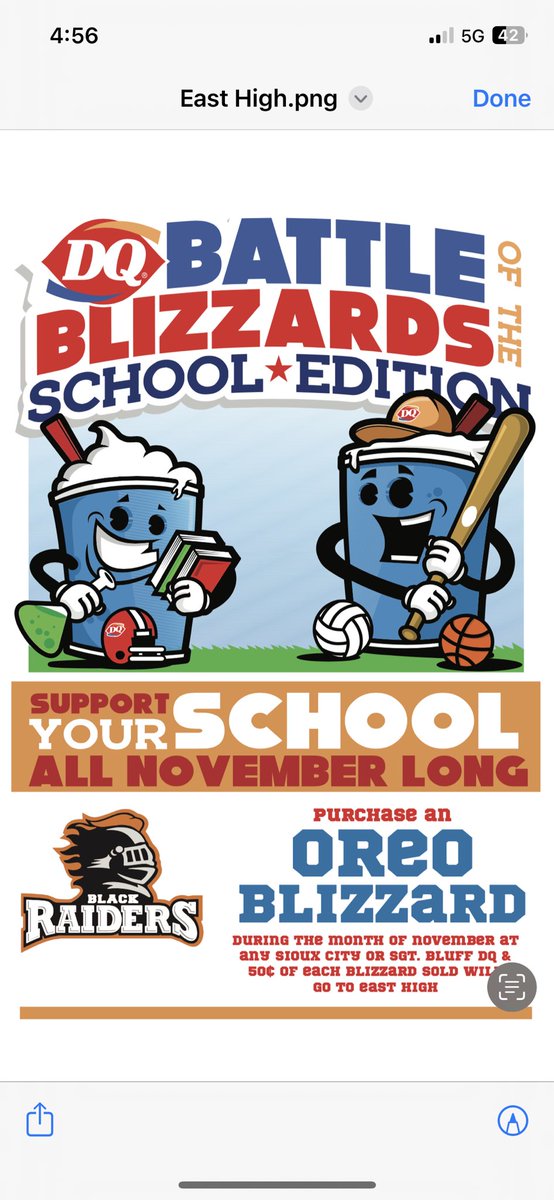 Tomorrow starts the Battle the Blizzards!