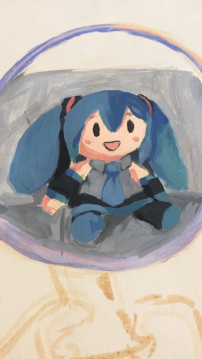 pilotshira's tweet image. sekaaaaiii deeeee 

#acrilyc #miku