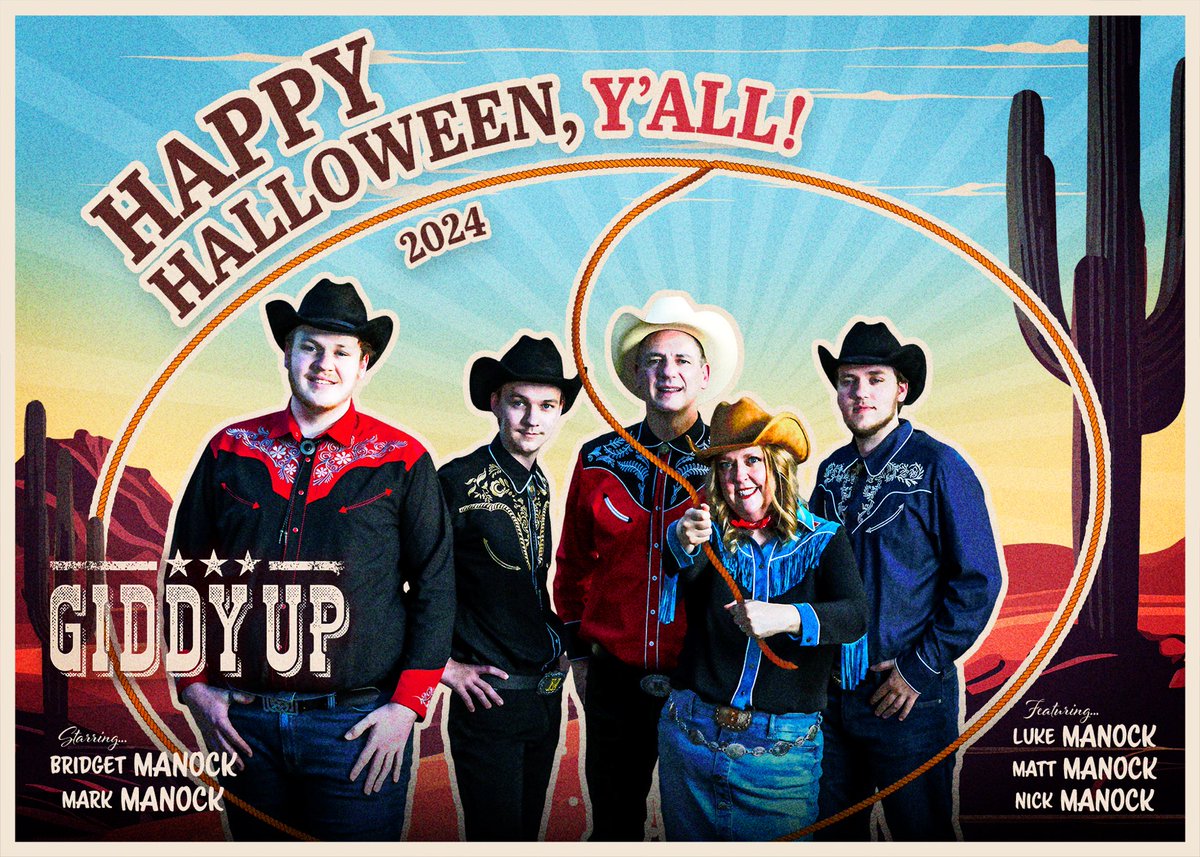 BridgetManock's tweet photo. Happy Halloween!🤠 https://t.co/1NHKIA2tMA