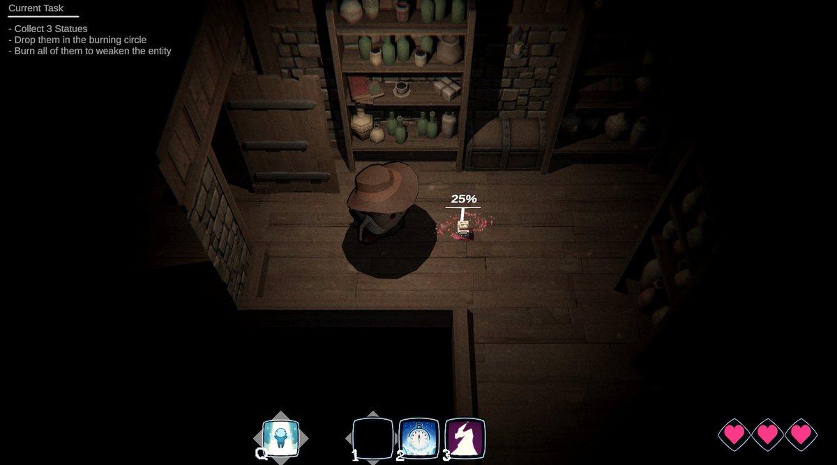 WIP progress for our game Polterparty! A mix between horror and party for up to 4 players.

#indiedev | #gamedev | #horror | #madewithunity