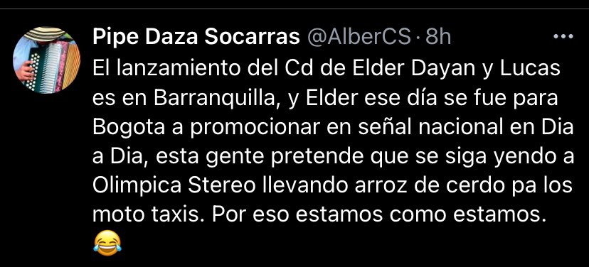 WilliamFuentesR's tweet photo. @AlberCS Cambio la sopa de mondongo por el arroz de cerdo. Pero la emisora es la misma. https://t.co/4v8KYYONrL