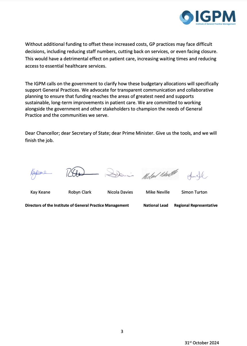The Institute of General Practice Management response to the 2024 Budget announcement.