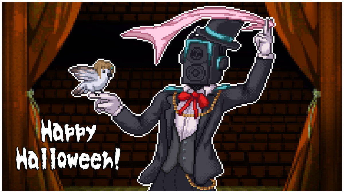 Esseph_'s tweet photo. A magician reveals the singing bird. ππ€
π Happy Halloween! π©
Art by @/JonOrange #Essephart #sefiArt https://t.co/pJ9yY1fMu1