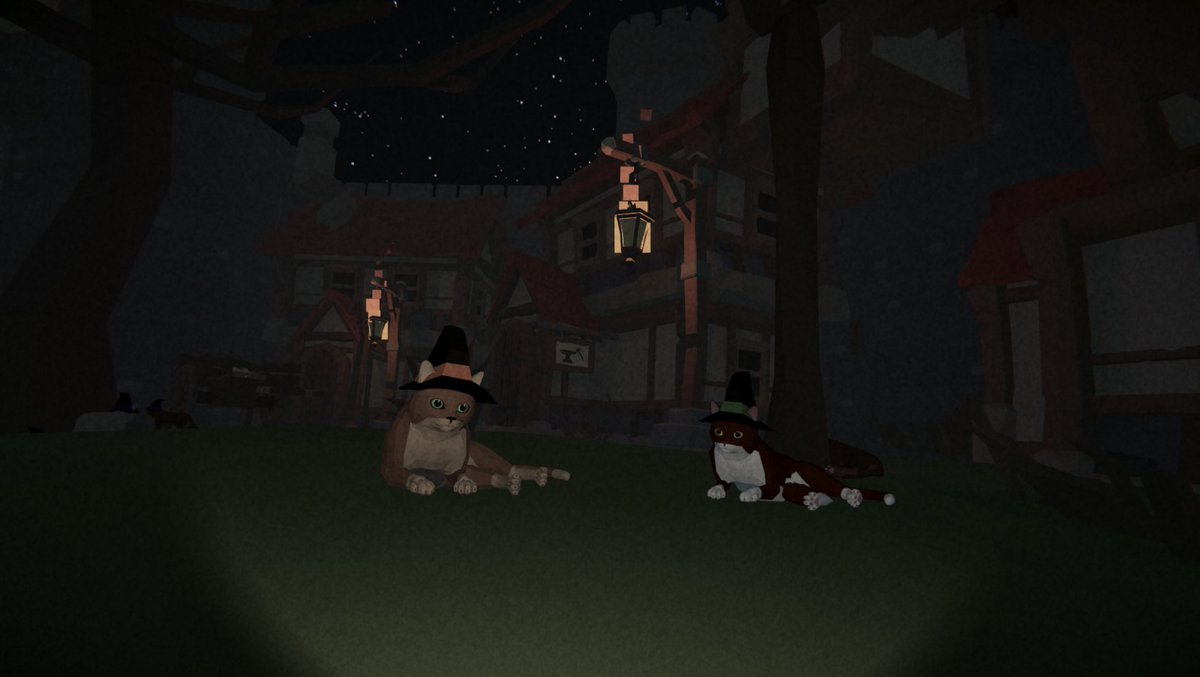 Holy cats! It's that time of year again. This year from his basement, <a href="/kaveish/">David Marshall</a> has cooked up a spooky halloween themed hat for the Cat Herders cats! Check it out now on Steam here: store.steampowered.com/app/2183920/Ca…