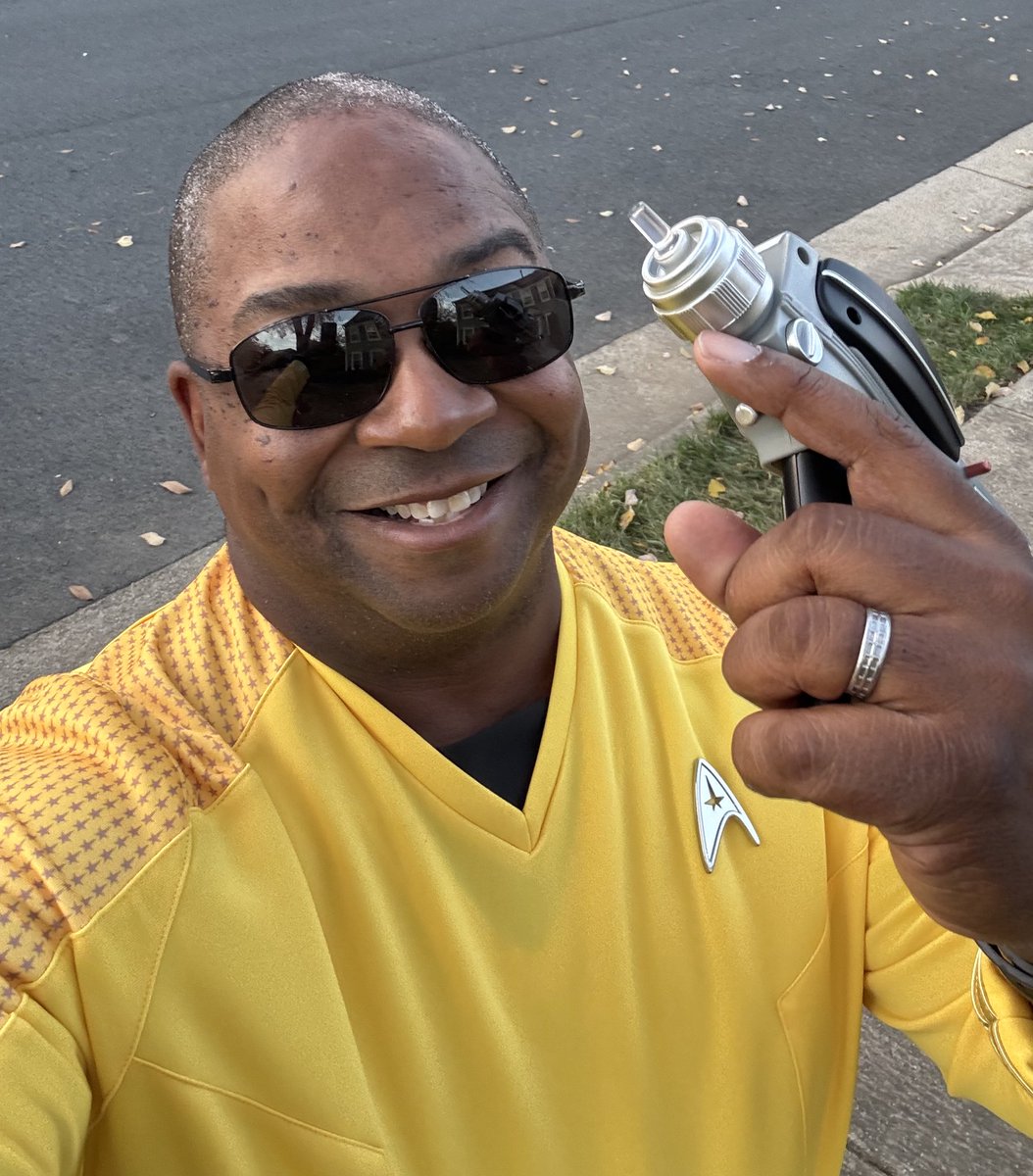 Phaser is set to trick or treat as I’m chaperoning the kids.