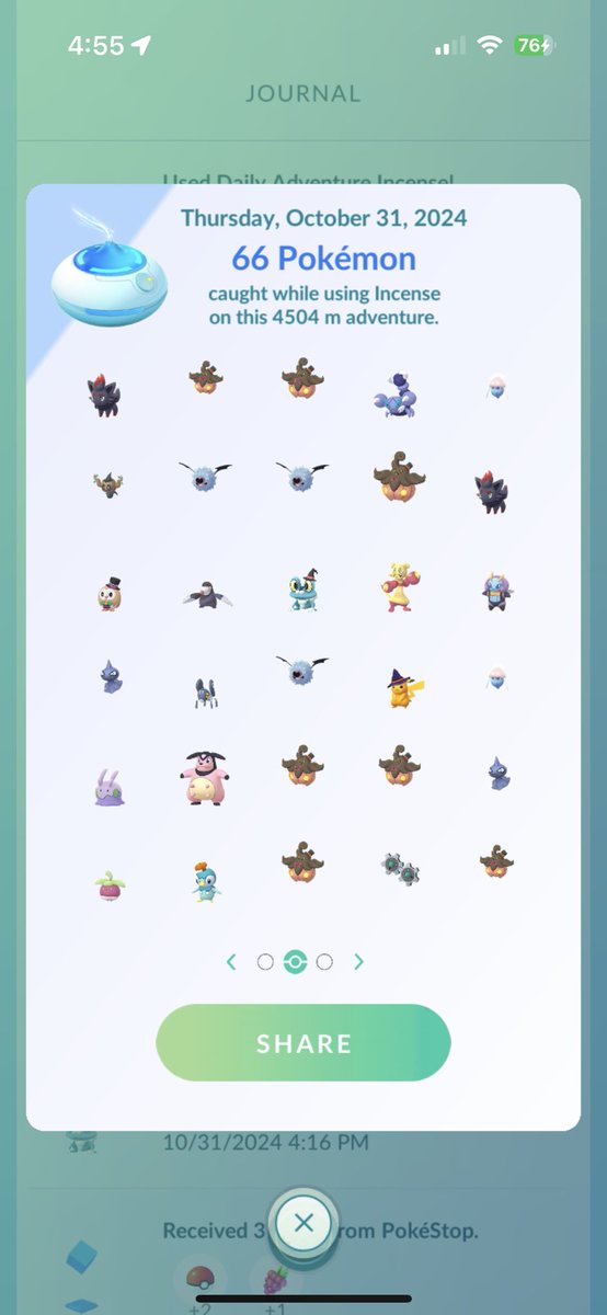 Couple of Halloween shinies on the incense today 👻 #PokemonGOApp #pokemongo #halloween