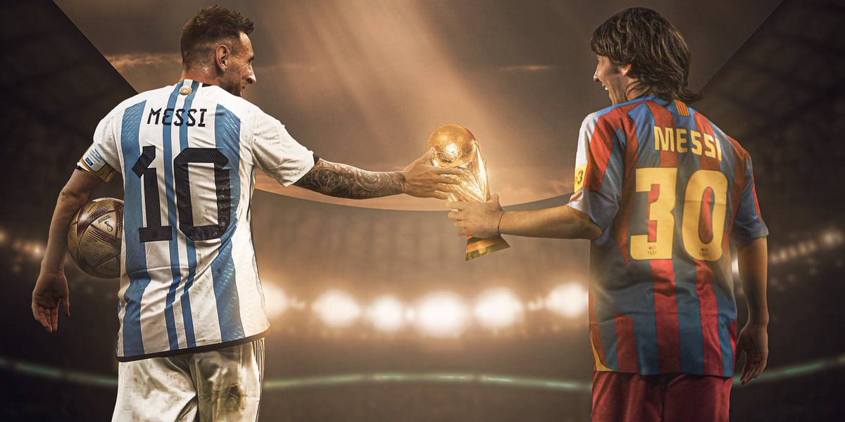 Somhiseremfcb's tweet photo. 🗣️Messi: "¿Si soy el mejor de la historia? No lo sé. Tampoco es algo que me pregunte o me interese. El hecho de que se insinúe o se diga que puedo estar entre los mejores para mí ya es un regalo". https://t.co/eYPSTGnuP5