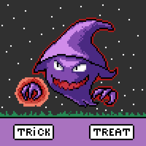 Ineedacodee's tweet photo. For halloween, i dressed up some pokemon to go #trick or treating.
I don't know if it counts for the @Pixel_Dailies theme, but i tried :p 
Happy Halloween! 

#pixelart #pixel_dailies #pokemon #halloween #fanart #lickitung #haunter #electrode https://t.co/xiVm2ffldx