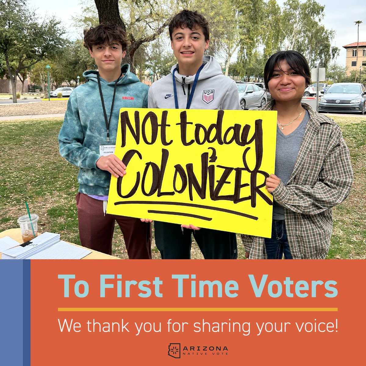 🚨 First-time voter? Your vote is your voice! Voting early ensures it's heard on issues that matter—like food sovereignty and women’s health. Arizona Native Vote is here to guide you! Empower your community today! Visit arizonanativevote.org. 🗳️ #VoteEarly #FirstTimeVoter