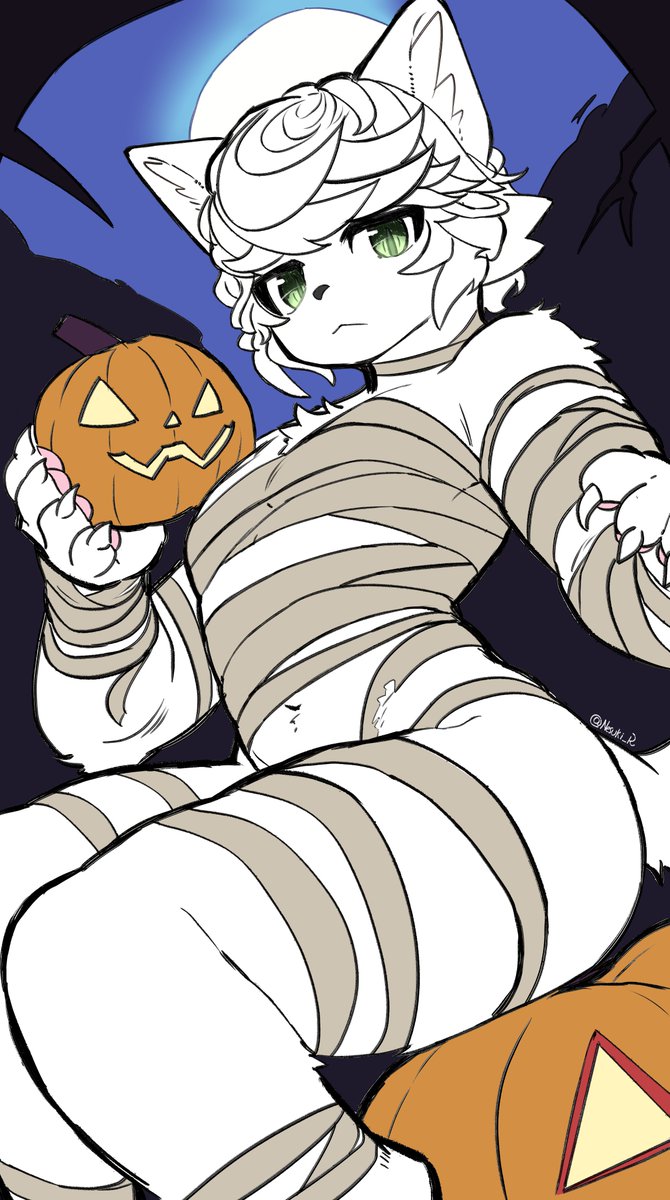 Nesuki_R's tweet photo. Happy Halloween ✨🐱🐾🎃✨ https://t.co/p2FDYCqpBu