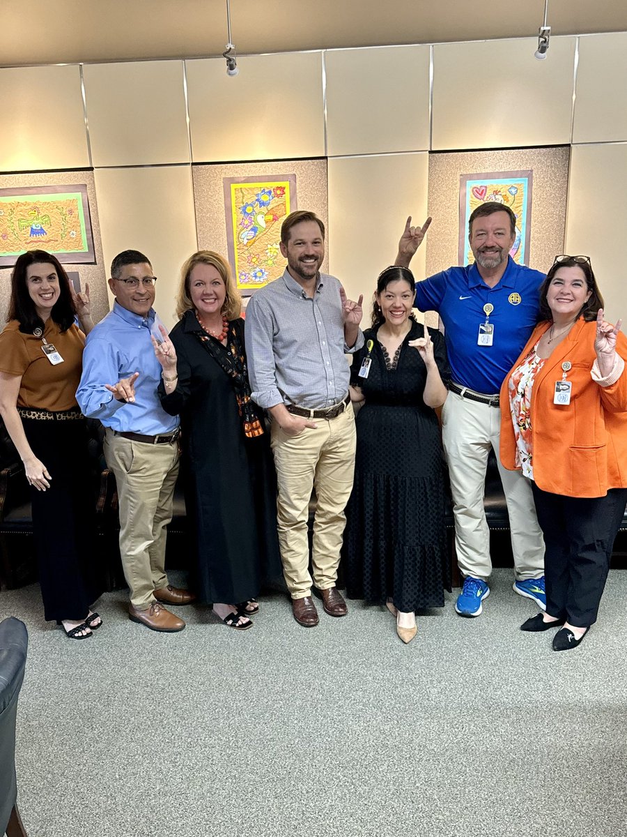 Our new Trustee will be sworn in at our meeting next Wed- In preparation, we spent two days in orientation this week where he met with Cabinet (Mule Pack) and Principals learning about our work! Grateful for Hunter Kingman’s willingness to serve our district in this role! 💙💛