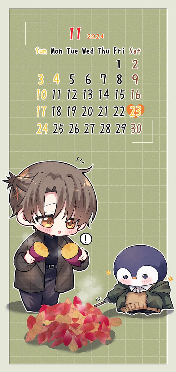 io11272525's tweet photo. ☀️11���最初のおはいおください🐧

🐧11月最初のいいねください🧡

♻️11月最初のﾘﾎﾟｽﾄください♻️

1つでもしてくれた優しい君へプレゼント🎁
今月のいおカレンダーです🗓🐧 https://t.co/bTsEkwQFO6