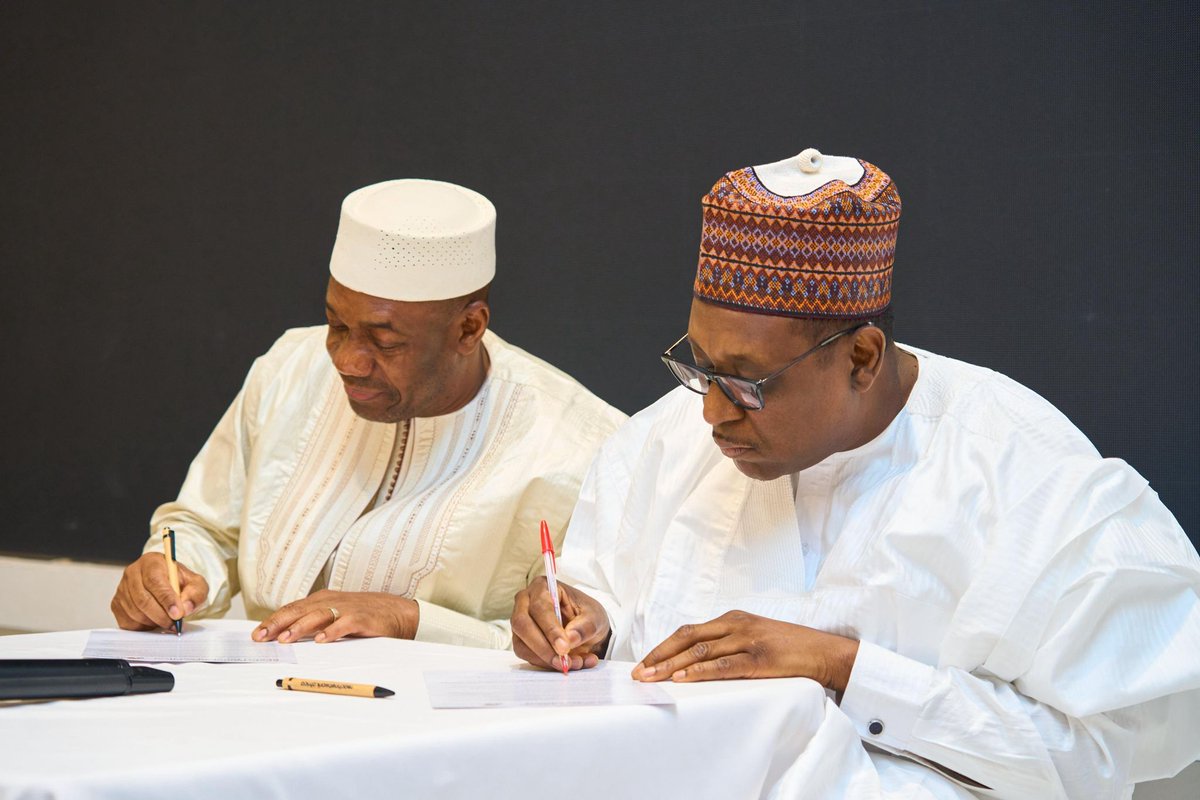 ProfessorSow's tweet photo. Proud to announce that today  @muhammadpate  and I  co-signed the Abuja Declaration on REACH for Child Survival on behalf of the entire #REACHNetwork. This pivotal commitment reflects our collective mission to save lives of children across Africa. My deepest thanks to @muhammadpate  for his dedication and to the @NigeriaGov   hosting us with such warmth. We invite more countries to join us in this declaration to collaborating and  accelerating efforts to reduce child mortality and build a healthier, resilient future for all African children. #REACHNetwork #ChildSurvival #AbujaDeclaration
