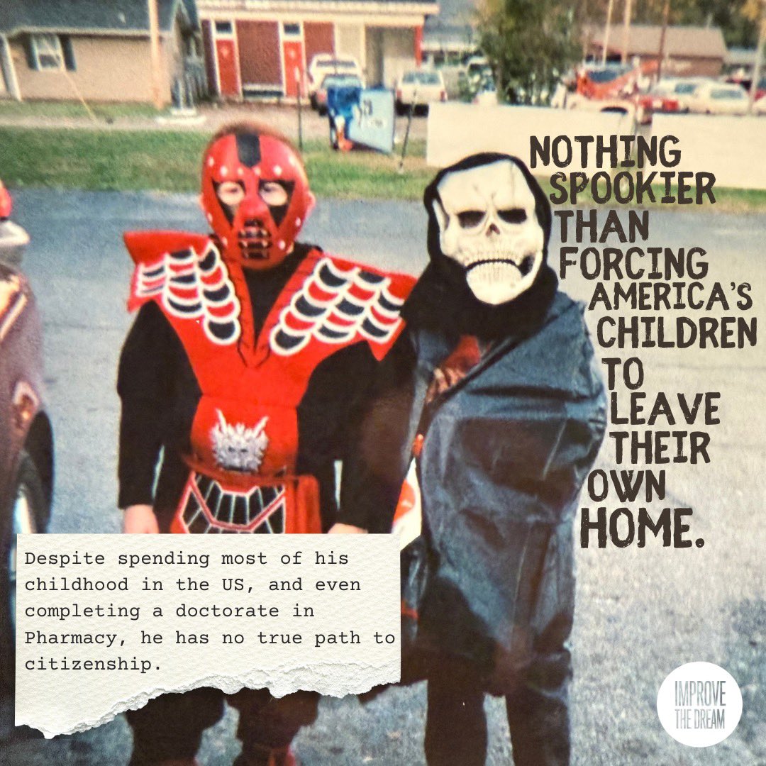 ImproveTheDream's tweet photo. Nothing spookier than a broken immigration system. https://t.co/bG5lsDp0vz