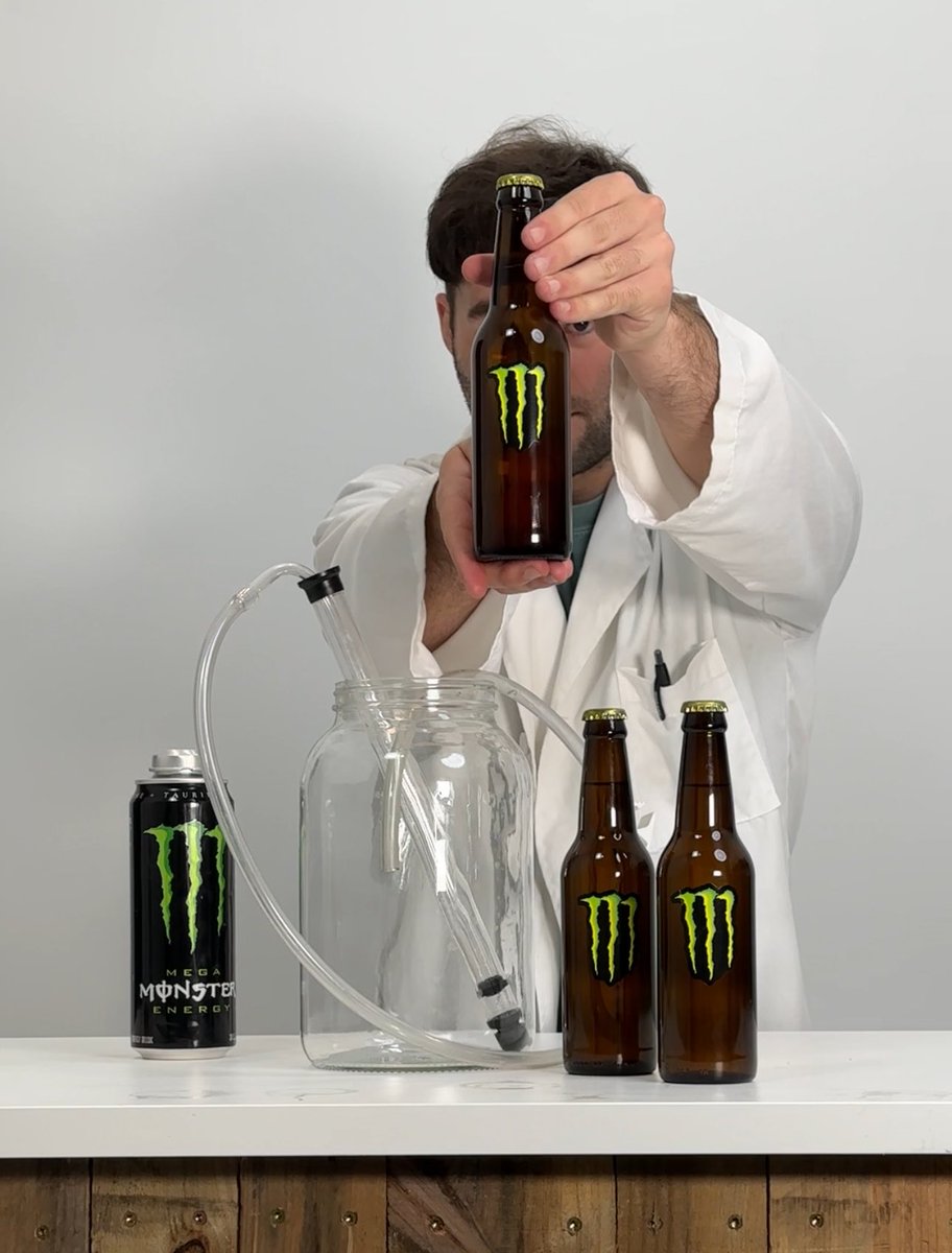 GoldenHiveMead's tweet photo. My monster energy wine video got noticed by @MonsterEnergy and they sent me 6 cases 🤣 https://t.co/HADZjYg6U2