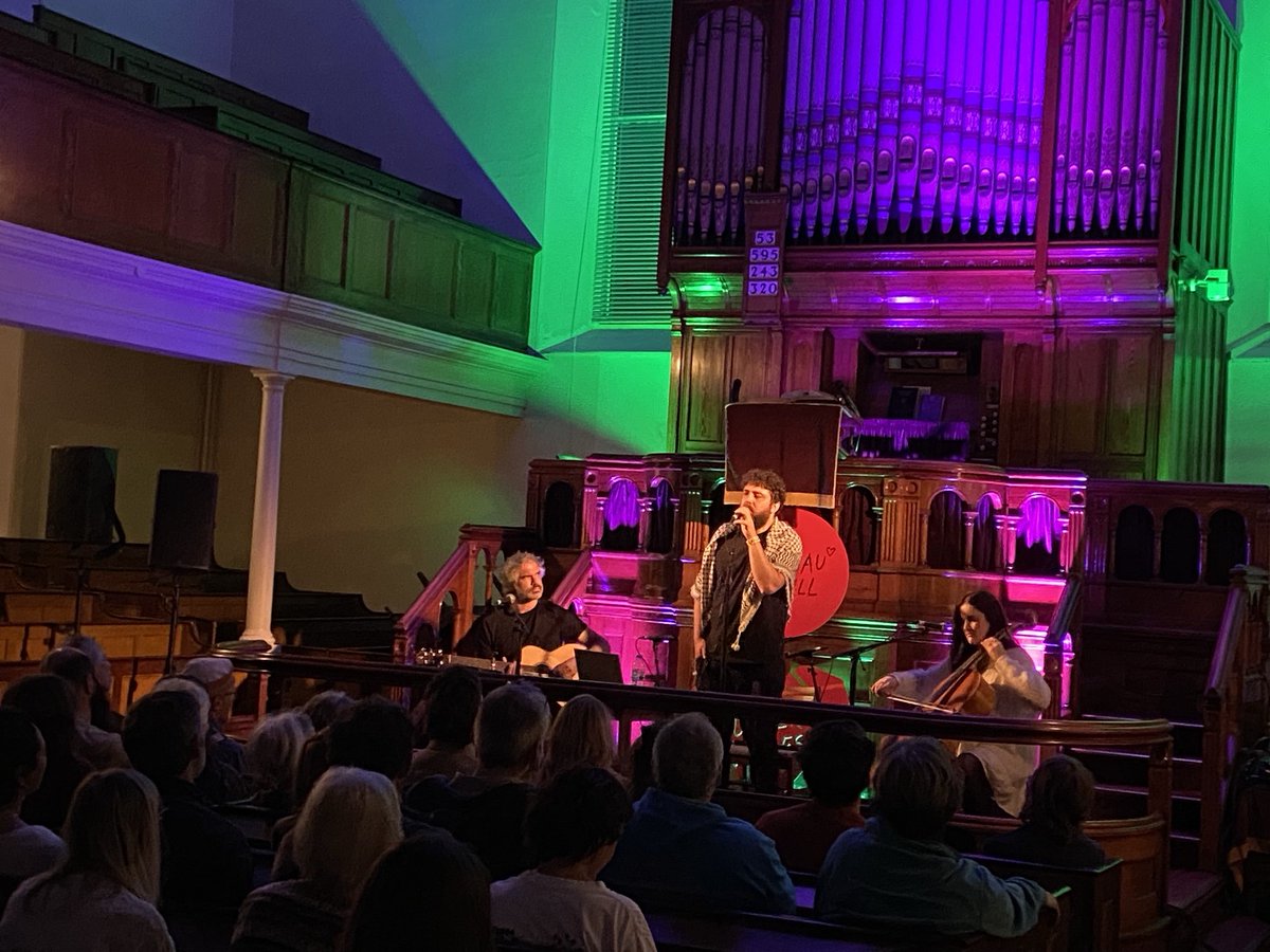 Diolch ⁦<a href="/Lleuwen/">Lleuwen</a>⁩ am sesiwn anhygoel! Melin Melys yn rocio a Eoghan yn swyno. Da di #lleisiaueraill /#othervoices !