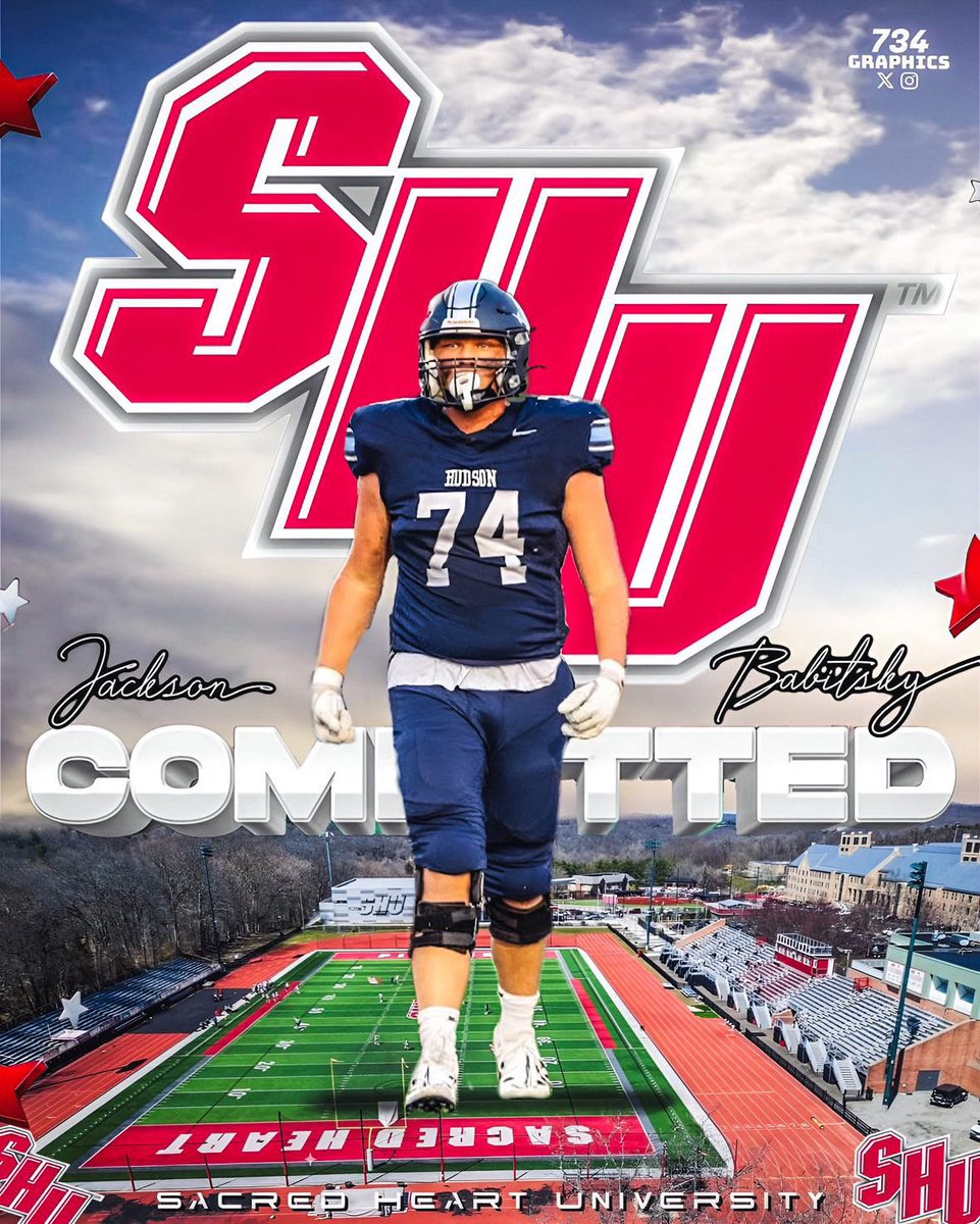 Jackson Babitsky (@jacksonbabitsky) on Twitter photo I am blessed to announce my commitment to Sacred Heart University! Excited for the future!@SHU__Football <a href="/mark_nofri/">Coach Nofri</a>
<a href="/CoachTiernan/">Coach Brad Tiernan</a> <a href="/CoachPSap/">Patrick Saporito</a>
<a href="/RollHudFootball/">Hudson Football</a> <a href="/Coach_Gough/">Jeff Gough</a>
<a href="/DaleRodick/">Dale Rodick II</a> <a href="/coach___liv/">Andrew Livingston</a> I am blessed to announce my commitment to Sacred Heart University! Excited for the future!@SHU__Football <a href="/mark_nofri/">Coach Nofri</a>
<a href="/CoachTiernan/">Coach Brad Tiernan</a> <a href="/CoachPSap/">Patrick Saporito</a>
<a href="/RollHudFootball/">Hudson Football</a> <a href="/Coach_Gough/">Jeff Gough</a>
<a href="/DaleRodick/">Dale Rodick II</a> <a href="/coach___liv/">Andrew Livingston</a>