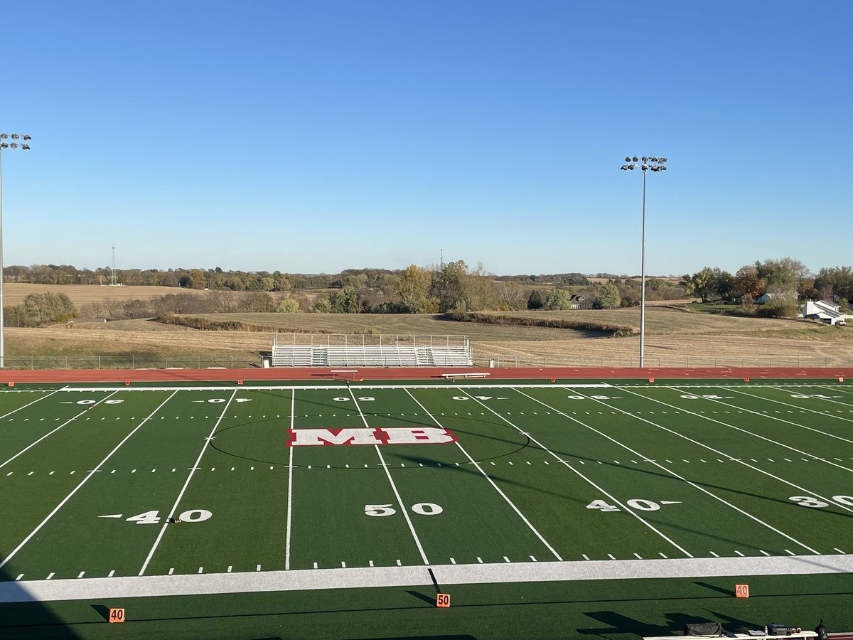 View from the booth in Faucett ahead of a first round Class 2 tournament matchup between Lathrop and Mid-Buchanan. It was a tight game the last time these teams met, so make sure to tune in on <a href="/KKWKCameron/">Regional Radio KKWK</a> for all the action. Kick’s at 7, we’re live just before.