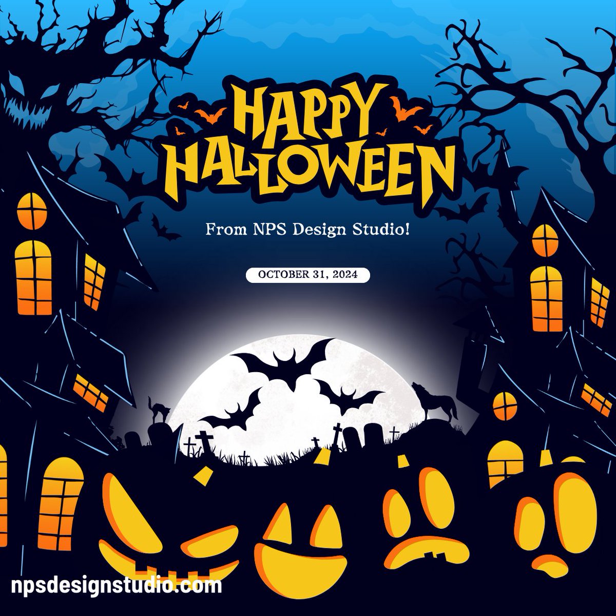 NakedPixelStdio's tweet photo. Happy Halloween from NPS Design Studio! Is your brand’s website looking a little spooky? Don’t let cobwebs slow your digital marketing down! We can help revamp your site this Halloween! #Halloween2024 #WebDesign #NPSDesignStudio` https://t.co/dNbjhtM1gt