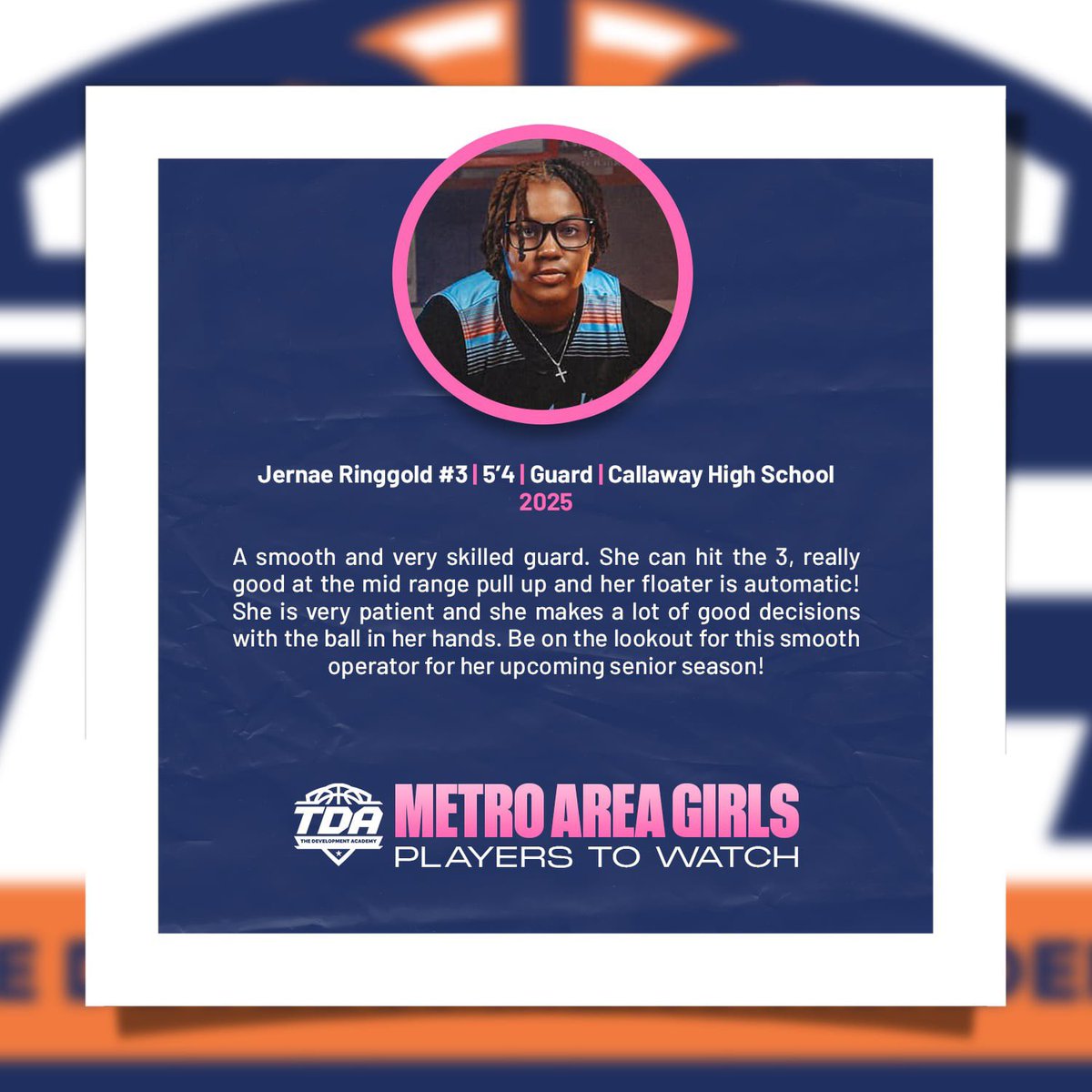 Get to know some of the amazing talent from our Metro Area Girls Players To Watch List! ⬇️

Jernae Ringgold (<a href="/JR3ballin_/">Jernae’ Ringgold</a> ) | Callaway High School 2025