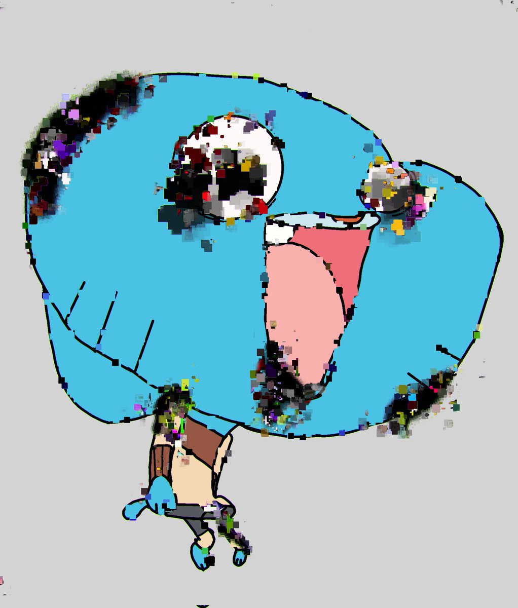 Giampi901's tweet photo. the darkness is calling me... #pibby #pibbyapocalypse #TheAmazingWorldOfGumball https://t.co/8wzTTTcHGb