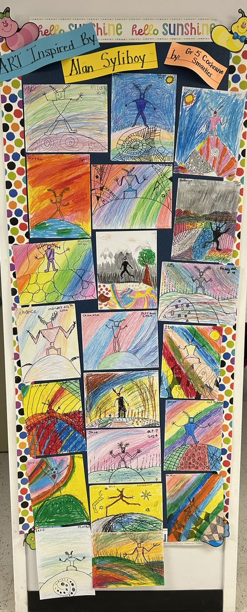 Gr5 Cochrane Smarties artwork inspired by Alan Syliboy. <a href="/basinviewdrive/">Wokabri</a> <a href="/HRCE_NS/">Halifax Regional Centre for Education</a>