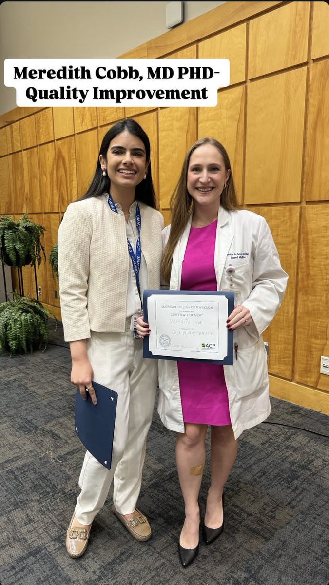 Meredith Cobb, MD, PhD (@cobbnotgrey) on Twitter photo I am so excited to have won for the QI category at ACP abstract day today!! <a href="/MS_ACP/">Mississippi ACP</a> Thank you for inviting me to give an oral presentation on the work we did through the clinician educator track. Pictured: me and our fearless ACP Resident Council Pres <a href="/salehaaziz95/">Saleha Aziz</a> ππ»ππ» I am so excited to have won for the QI category at ACP abstract day today!! <a href="/MS_ACP/">Mississippi ACP</a> Thank you for inviting me to give an oral presentation on the work we did through the clinician educator track. Pictured: me and our fearless ACP Resident Council Pres <a href="/salehaaziz95/">Saleha Aziz</a> ππ»ππ»